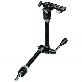 Manfrotto 143A - Trípode Completo, Brazo con Zapata, Negro