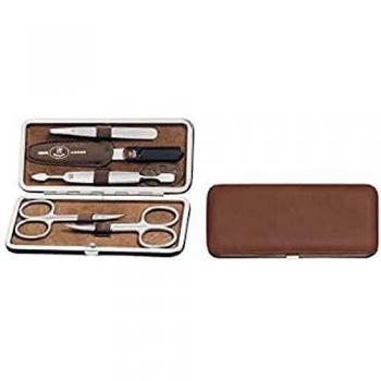 Zwilling - Kits de manicura, 5 piezas - 97063-006 - 0 - Manicura TWINOX. cuero marrón