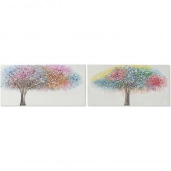 Cuadro Home ESPRIT Árbol Moderno 120 x 3 x 60 cm (2 Unidades)