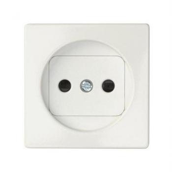 Simon - 82040-30 tapa enchufe bipolar+seguridad s-82 bl nieve Ref. 6558230230