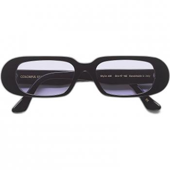 Colorful Standard 09 Sunglasses - Deep Black Solid/Lavender