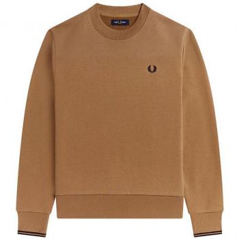 Sudadera Fred Perry Crew Neck Beige Hombre