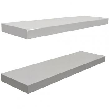 GLOSS - Estantería de pared 70cm - color blanco - 2 unidades
