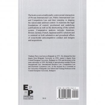 Libro de tapa blanda sobre Extraterritorialidad en Asuntos Antimonopolio