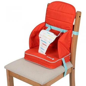 Asiento Plegable Travel Booster Rojo Safety 1st con Reposabrazos y Altura Ajustable