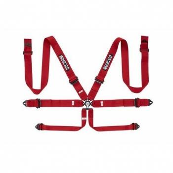 Arnés de Seguridad Sparco 6Pt P-3 Pull Up Rojo
