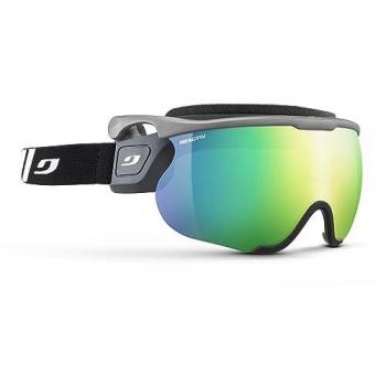 Máscara Julbo Sniper Evo L con lente fotocromática Reactiv Performance High Contrast verde, unisex adulto, color negro