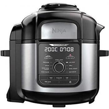 Ninja Foodi [OP500EU] Olla a presión y Freidora de aire 9 en 1, 7.5 litros, 1760 W, Negro