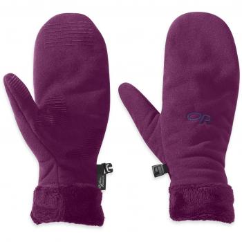 Outdoor Research – Guantes para Mujer Women 's Fuzzy Mitts, otoño/Invierno, Mujer, Color Orchid, tamaño Medium