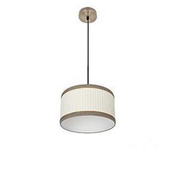 Lámpara Colgante Soprano 1xE27 Cuero/Beige Regulable Moderno 30x30 cm