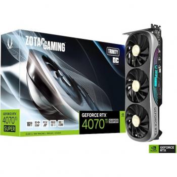 ZOTAC GAMING GeForce RTX 4070 Ti Super Trinity OC 16GB GDDR6X - Tarjeta Gráfica PCIe 4.0 con HDMI y 3 x DisplayPort