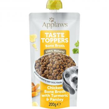 Applaws Taste Toppers - Caldo de huesos de pollo con cúrcuma y perejil