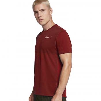 Nike M NK ZNL cl Relay Top SS, UNIVERSITY RED/PORT WINE