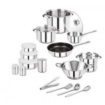 San Ignacio Juego de 18 Piezas Batería de Cocina Acero Inoxidable