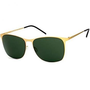 Italia Independent 0213-120-120 Gold Sunglasses for Men and Women, 57mm