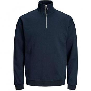 Jack & Jones Pullover Suéter, Ajuste: Chaqueta Azul Marino Relax, XL para Hombre