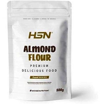 Harina de Almendra de HSN | 500 gr = 17 Tomas por Envase | Sin Gluten | Origen España 100% Pura Harina de Almendras Sin Añadidos | Libre de OMG | Molida Fina Ideal para Repostería y Dieta Keto