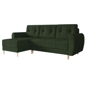 Sofá rinconero Memphis 139 con función de descanso y caja de ropa de cama, 234 x 139 x 95 cm
