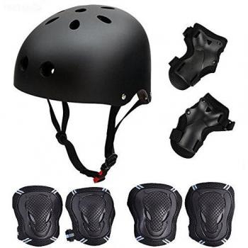 tabla de skate casco con los guardias Protective Gear juego de rodilleras codo muñeca para niños BMX/Skateboard/Scooter