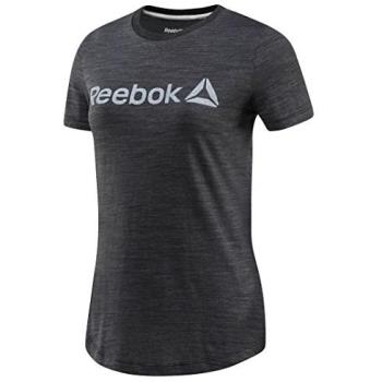 Reebok El Logo Marble Tee Camiseta, Mujer, Negro