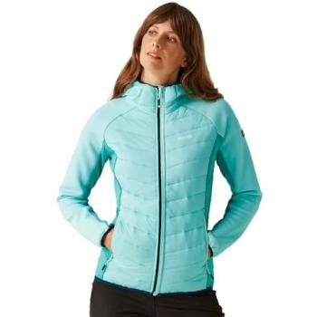 Regatta Women's Hybrid Jacket Andreson VIII - Water-Repellent, Aruba Blue/Turquoise, Size 8