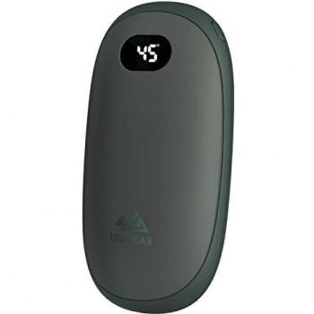 Unigear Calentador de Manos Recargable - Reutilizable Portable Electrónico Calienta Manos 5200mah USB Banco de Energía Calor 35-55°C y Digital Pantalla, para Raynauds, Exterior, Camping, Senderismo