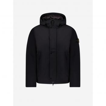 Stone Island Men's Nylon Down Jacket in Black | Size Small