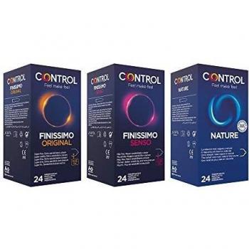 Control Feeling Mix - Caja de preservativos clásicos y finos - 72 preservativos