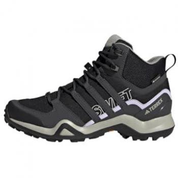 Adidas Zapatillas Terrex Swift R2 Mid Goretex Mujer, Botas de trekking, color negro/lila, talla 40 EU
