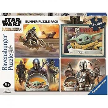 Puzzle Ravensburger The Mandalorian 4 x 100 Piezas