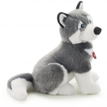 Peluche Perro Husky Marcus 45 cm - TRUDI - Gris y Blanco - Educativo: Tacto, Vista, Audición