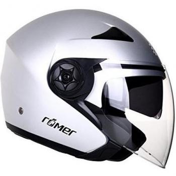 Römer Koblenz Casco de Motocicleta, Plateado Mate, S