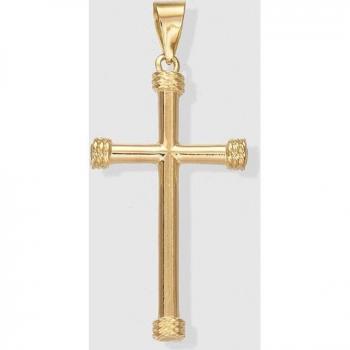 Colgante Cruz de oro amarillo con cadena incluida El Corte Inglés