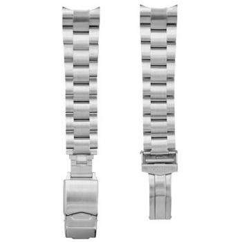 Correa para Reloj Bobroff BFST - Correa en Acero Inoxidable, compatible con Reloj Analógico Bobroff de Cuarzo para Hombres, ancho de 21mm