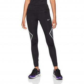Nike 890464-010, Mallas para Mujer, Negro