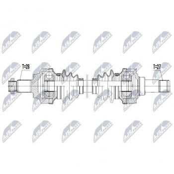 Árbol de transmisión NTY NPW-BM-047 - Alta resistencia y durabilidad