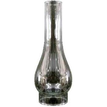 Tulipa de cristal quinqué transparente con boca de 68 mm LB 529646B