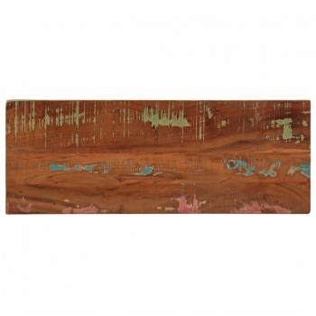 Tabla de recuperación sólida rectangular 80x30x3,8 cm de madera maciza reciclada en color marrón
