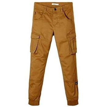 Nitbamgo Boys' Cargo Pants - Regular Fit Twill Trousers