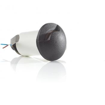 Lámpara empotrada Fumagalli Teresa 1L negro/frosted 3.000K LED