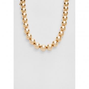 Gold Metal Sphere Necklace OS