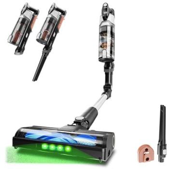 Aspiradora Escoba Sin Cable Cecotec Conga Rockstar S30 Neo - 240W, Succión 80AW, 20kPa, Cepillo Antienredos Hairless, Autonomía 45min, Luz LED Verde,