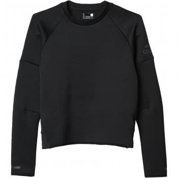 adidas Daybreaker Crew - Sudadera para mujer, color negro , talla 2XS