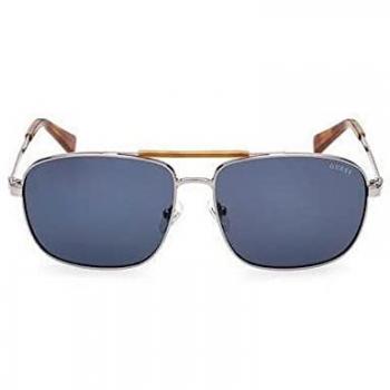 Guess GU5209 Men's Pilot Sunglasses - Shiny Gunmetal Frame, One Size