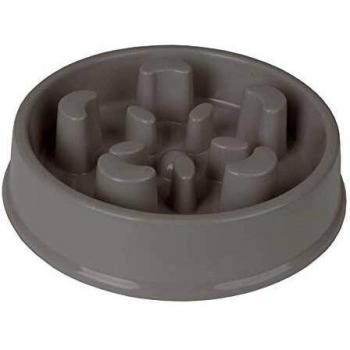 Comedero Antivoracidad Flamingo Bobo 2 Gris 500 ml Diámetro 16,5 cm
