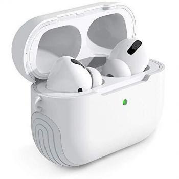 tomtoc Smart Cover para AirPods Pro Charging Case, Funda de Protección de Doble Capa, Carcasa Compatible con Earpods Pro con Correa de Mano para Llavero de Prevención de Pérdidas, Carga Inalambrica