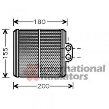 Van Wezel 52006093 Intercambiador de Calor para Sistema de Calefacción