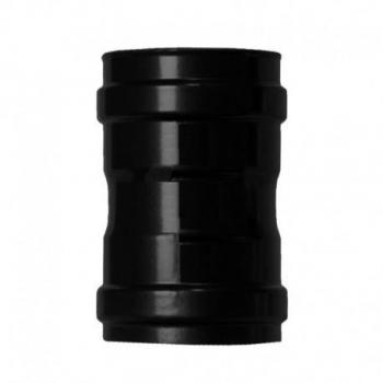 Estufa de pellets con manguito unión vitrificado 80 mm