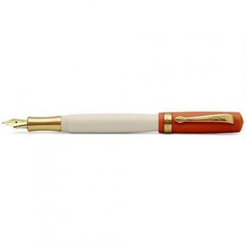 Pluma Estilográfica Kaweco Student Especial Crema y Naranja