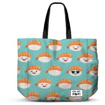 Oh My Pop! Nigiri Bolsa de la Compra Shopping FAN Horizontal, Turquesa